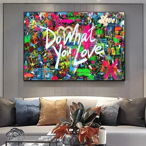 Pop Street-pintura en lienzo de Arte de grafiti para sala de estar, póster de arte de pared, impresiones, imágenes para decoración del hogar