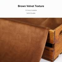 Tissu de canapé en velours hollandais 100% polyester de haute qualité, tricoté, teint uni, pour textile d'ameublement
