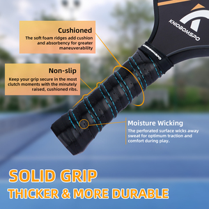 Le plus populaire en plein air intérieur Pickleball Sport usap givré en Fiber de carbone pagaie de Pickleball 2 raquettes 4 balles ensemble - Product Image 5