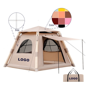 Yurt de luxe mongol imperméable pour la famille, tente de glamping gonflable entièrement automatique <span class=keywords><strong>en</strong></span> tissu Oxford pour le camping <span class=keywords><strong>en</strong></span> plein air - Product Image 1