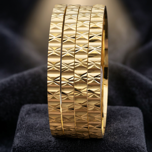 Wholesale 14K 18K 24K Gold Plated Traditional Design <b>Bangles</b> <b>Set</b>, Fashion <b>Bangles</b> Jewelry, Brass Gold Filled Jewelry Oro Joyeria - Product Image 4