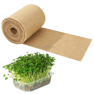 Feutre de jute non tissé aiguilleté en chanvre naturel 100 % biodégradable, respirant, absorbant l'eau, thermocollant, pour l'agriculture - Product Image 1