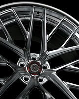 Velg Alloy Forged 2 Piece 18 19 20 Inch 5x114.3 untuk Mustang S550, Roda Aluminium dengan Permukaan Brushed dan Bibir Poles