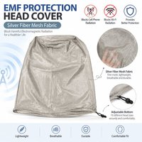 Chapeau léger anti-radiation EMF pour filles, couvre-tête en tissu maillé 100 % fibre d'argent, respirant, anti-poussière, anti-moustiques