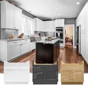 U.S. Stock FSB36 Farmhouse <strong>Kitchen</strong> Cabinets Durable American 36"W X 34.5"H X 24"D <strong>Apron</strong> Sink Base Cabinet for <strong>Kitchen</strong> Remodeling - Product Image 1