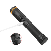 STARYNITE Lampe de poche à angle droit rechargeable à 90 degrés avec capuchon magnétique à lumière blanche, rouge et verte pour réparation