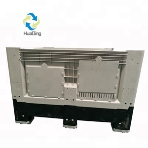 HUADING الثقيلة الصناعية تكويم قابلة للطي HDPE البليت مربع رف الأسلاك للطي لتخزين OEM المورد - Product Image 3