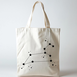 Borsa Minimalista con Costellazioni Stellari, Regalo Zodiacale, Borsa in Tela Astrologica, Borsa Estetica Celeste e <span class=keywords><strong>Cosmica</strong></span>, Borsa a Tracolla Luna, Borsa per il Trucco Zodiacale - Product Image 2