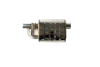 Silencieux d'échappement pneumatique en acier inoxydable 304, universel pour modification de voiture, avec kit de télécommande