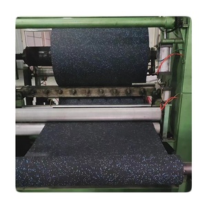 Tapis de sol en caoutchouc à double interverrouillage, revêtement de sol en caoutchouc pour salle de sport, en rouleau - Product Image 3