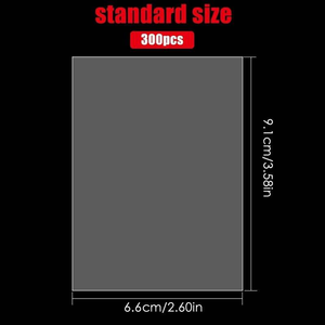 Custom Logo Protective Sports <b>Card</b> Penny Sleeves for Trading <b>Cards</b> 6489mm 6691mm Eco-Friendly PP MOQ 500 Pack Fast Delivery - Product Image 2