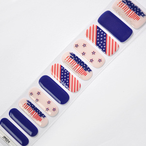 Autocollant drapeau américain pour ongles Autocollants pour ongles en gel pour le jour de l'indépendance du 4 juillet - Product Image 2