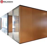 Paroi de séparation de bureau modulaire en acier et verre trempé Rolansini personnalisable – Panneau de séparation moderne pour atelier, école, hôpital – Intimité garantie