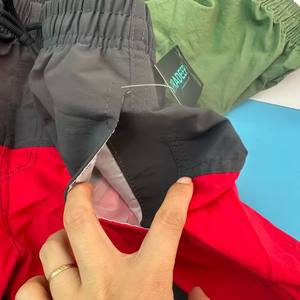 1.98 dollari modello MJK002 all'ingrosso <span class=keywords><strong>Shorts</strong></span> elasticizzati a asciugatura rapida in vita a strisce stile essenziali maglia pantaloncini da uomo per uomo - Product Image 6