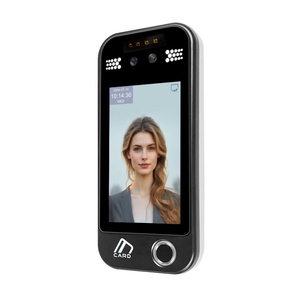Système de contrôle d'accès et de pointage des heures par reconnaissance faciale et empreintes digitales, étanche, avec écran 5 pouces, basé sur le Web et Wi-Fi - Product Image 3