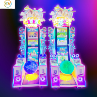 Nouveau modèle 2026 : Machine de jeu interactive à roue tournante à monnayeur avec distribution de tickets pour enfants