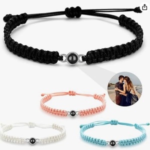 Hecho a mano 100 idiomas te amo Nano proyección piedra <span class=keywords><strong>pulseras</strong></span> foto personalizada proyector Stonecast encanto pulsera - Product Image 1