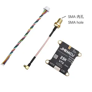JHEMCU 2,5 W VTX 5,8G 40CH Transmisor FPV ajustable Micrófono incorporado Disipador de calor 2-6S 30X30mm para RC FPV Drone de largo alcance Vtx - Product Image 3