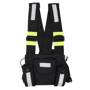 เสื้<span class=keywords><strong>อก</strong></span>ั๊กยุทธวิธีสะท้อนแสงมองเห็นได้ชัดเจนพร้อมสายคล้องหน้าอกวิทยุแบบปรับได้สำหรับทำงานกลางแจ้ง - Product Image 2