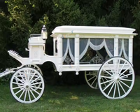 Charrette funéraire noire de conception moderne, chariot funéraire royal à chevaux, fabricants de charrettes funéraires noires