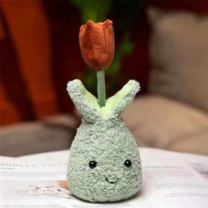 Giocattoli di Peluche Personalizzati a Forma di Vaso di Fiori, Inclusi Gigli, Tarassici e Tulipani, Articoli Decorativi per la Casa, Scatole Regalo Promozionali - Product Image 6