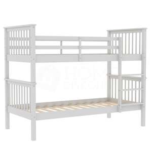 Litera de madera de pino doble para niños, cama barata de fábrica china - Product Image 4
