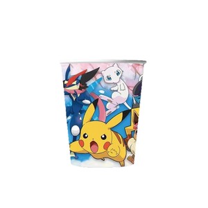 Nouvelles décorations de fête d'<span class=keywords><strong>anniversaire</strong></span> sur le thème de Pikachu, vaisselle avec décorations de gâteau Pokémon sans impression et assiettes en papier - Product Image 5