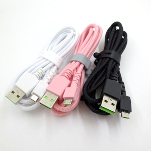Cavo di ricarica in nylon micro-USB da 1,8 m per mouse wireless Razer Naga Pro Death ADDER V2 Viper ULTIMATE <span class=keywords><strong>Basilisk</strong></span> Ultimate - Product Image 4