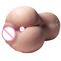 Poupée sexuelle réaliste avec organes génitaux masculins, fesses et vagin souples, 2 orifices, 100% étanche, jouet sexuel de 1,8 kg