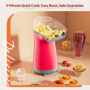 Mini machine à popcorn électrique domestique, appareil à popcorn automatique pour enfants, petite machine à popcorn à air chaud, appareil de cuisine - Product Image 4