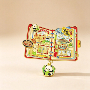Carnet <span class=keywords><strong>de</strong></span> notes en forme <span class=keywords><strong>de</strong></span> classeur à anneaux <span class=keywords><strong>de</strong></span> la ville <span class=keywords><strong>de</strong></span> Shenyang, souvenir <span class=keywords><strong>de</strong></span> la vieille ville, cadeau <span class=keywords><strong>de</strong></span> voyage, aimant <span class=keywords><strong>de</strong></span> réfrigérateur en métal, vente en gros, lot en vrac - Product Image 4