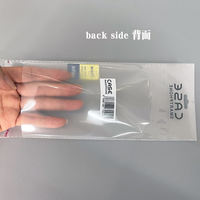 Pochette en plastique BOPP transparente mate auto-adhésive pour étui de téléphone bande d'emballage de couverture en silicone transparente sacs en plastique mat transparent