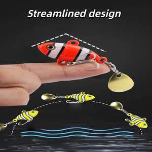 เหยื่อตกปลาแบบสั่นสะเทือน SNEDA 3D รุ่น Mini Vortex VIB สำหรับตีไกล ตกปลาแบสและปลาแมนดาริน - Product Image 4