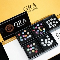 Prix de gros Moissanite ronde colorée, taille ronde, VVS1, jaune rouge, 6,5 mm, fabriquée en laboratoire, en vrac, du fabricant