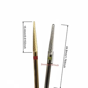 Gold Silver <b>Nail</b> Drill Bit Stainless Steel Burr Manicure Cutters Cuticle Clean <b>Nail</b> Drill Accessories Care Tools for Salon - Product Image 3