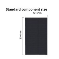 Panneaux solaires photovoltaïques en verre pour murs-rideaux CdTe BIPV à haute transmission lumineuse