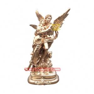 Estatua dorada <span class=keywords><strong>de</strong></span> <span class=keywords><strong>Eros</strong></span> <span class=keywords><strong>de</strong></span> fibra <span class=keywords><strong>de</strong></span> vidrio Hotel Villa para amor tema jardín paisaje decoración diseño resina artesanía arte <span class=keywords><strong>escultura</strong></span> - Product Image 5