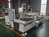 Router CNC ATC 1325 de 4x8 pies, máquina de fresado y tallado de madera de 3 ejes con husillo único, control Syntec/LNC/NC Studio, husillo de 9KW
