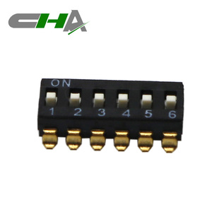 Interruptores DIP SMD de 1-12 Posiciones Serie CHA <span class=keywords><strong>CDM</strong></span>, Interruptor DIP Negro de <span class=keywords><strong>2</strong></span>.54MM - Product Image 4