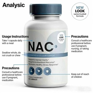 แคปซูล <span class=keywords><strong>NAC</strong></span> เสริมภูมิคุ้มกัน วิตามินรวมสำหรับผู้หญิงและผู้ชาย ได้รับการรับรองมาตรฐาน GMP อายุการเก็บรักษา 24 เดือน ยี่ห้อ HYX - Product Image 2
