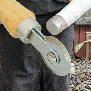 החברה באיכות הטובה ביותר 3 מ "מ עבה רעש נמוך פלדה נירוסטה דירה מודרנית מסך דירה מודרני מתגלגל כלי עץ ידית רולר - Product Image 4