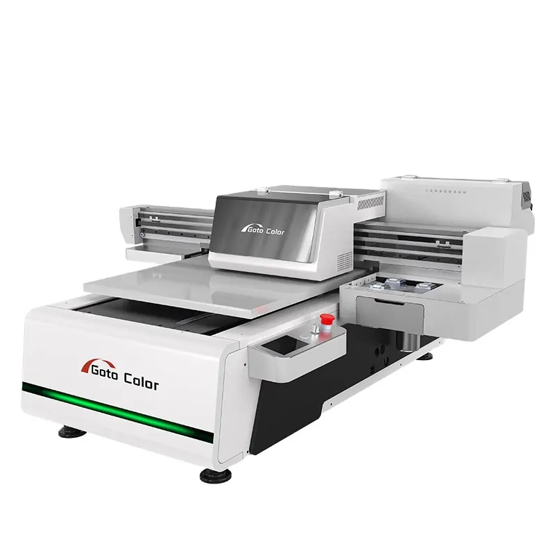 A1 6090 Uv Led Digitale Inkjet Multicolor Buis Printer Machine Voor Mokfles Telefoonhoes Ect.