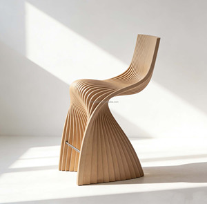 Sgabello da Bar Parametrico in <span class=keywords><strong>Legno</strong></span> Massello Personalizzato, Sedie Alte Durevoli per Casa, Bar, Cucina, Sala da Pranzo, Pub - Product Image 5