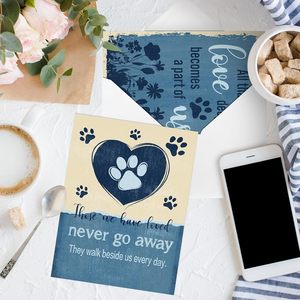 Zarf köpek condocards kartları ile Pet sempati kartları kaybı 4 sayfalık çıkartmalar hayvan sevgilisi hediye için bereacard kart ve zarf - Product Image 1