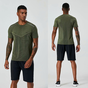 Vente en gros T-Shirt pour hommes <span class=keywords><strong>Baseball</strong></span> Hommes Workout Running Shirts Mesh Quick Dry Summer Clothes Short Sleeve Athletic Tee Shirt Tops - Product Image 6