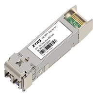 Módulo Transceptor Óptico de Doble Fibra SFP+ 10G ZTRS, Full-Duplex/Half-Duplex, Distancia de Transmisión de 300m, Compatible con DOM/DDM, 850nm