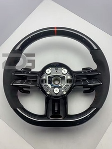 Volante in Alcantara per <span class=keywords><strong>Mercedes</strong></span> Benz <span class=keywords><strong>Serie</strong></span> C257 C218 C219 C, <span class=keywords><strong>Serie</strong></span> A, <span class=keywords><strong>Serie</strong></span> E, W205 W204 W213 W212, Accessori Interni - Product Image 4