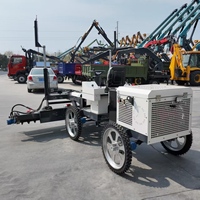 Machine de nivellement laser vibrante pour béton, guidée par laser, pour la finition des sols industriels