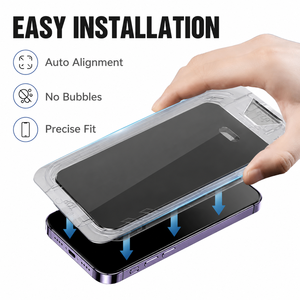Protection d'écran en verre trempé anti-espion en gros avec outil d'installation à alignement automatique - Product Image 5
