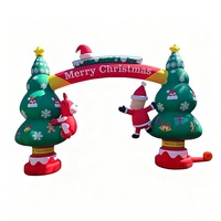 Arche de Noël gonflable de qualité supérieure, durable et imperméable, installation facile, ventilateur intégré, design de couleur personnalisable pour la décoration de festival